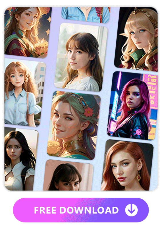 AI woman created with Vivid AI's Text to Image feature